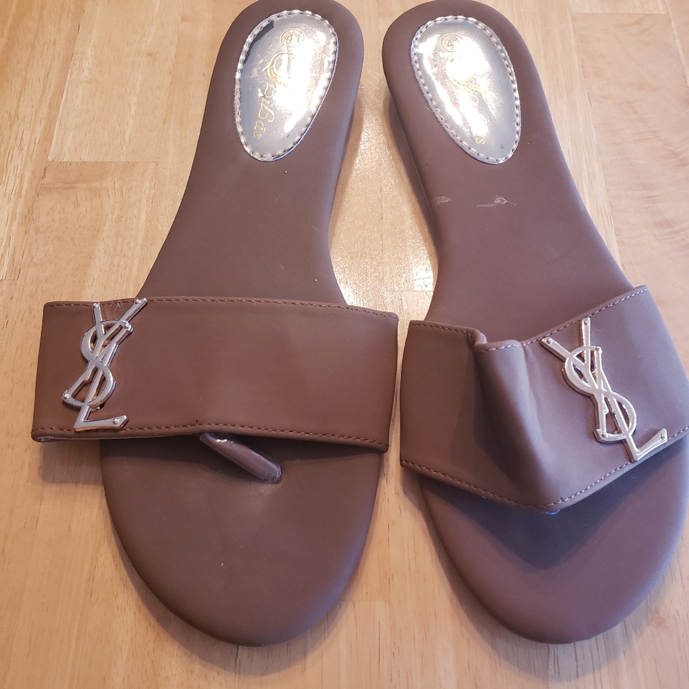 YSL monogram sandals